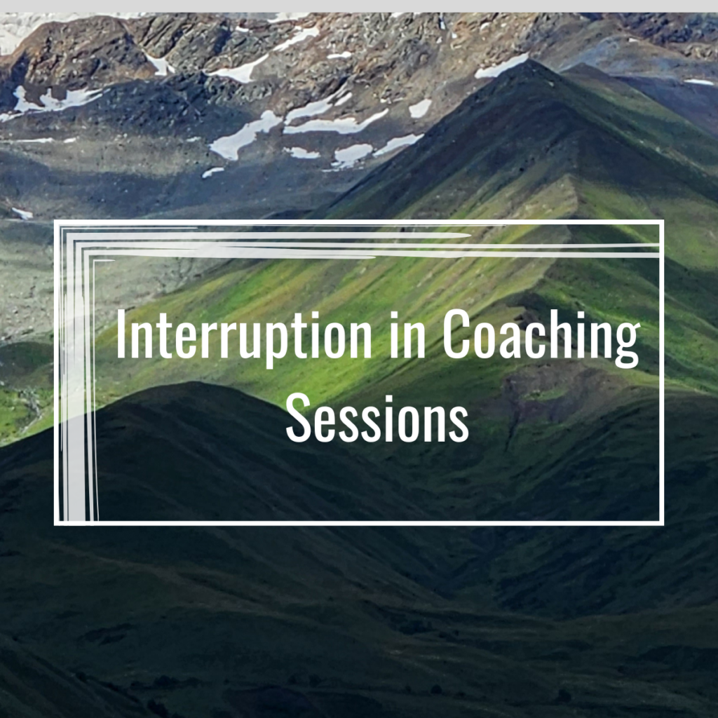 Interruption in Coaching Sessions